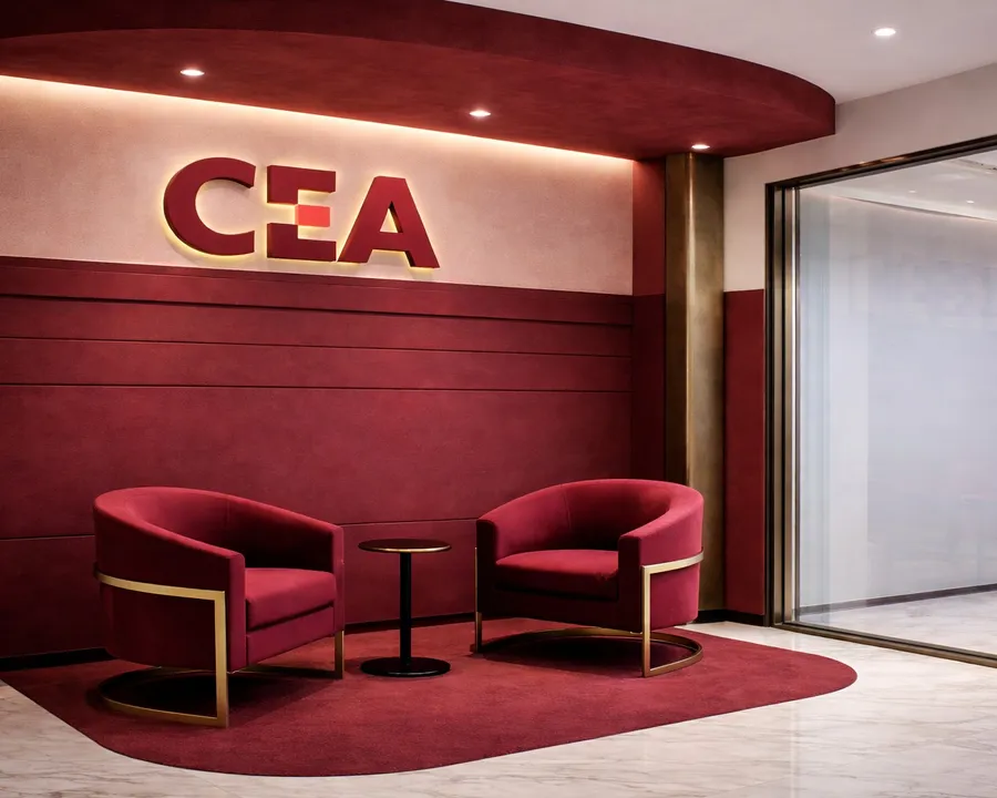 Rincón de fotocall corporativo del proyecto CEA